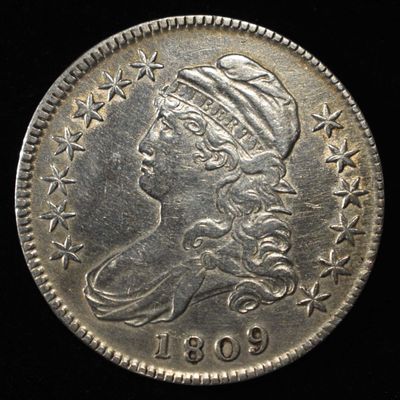 Sale Photo Thumbnail #161: 1809 CAPPED BUST HALF DOLLAR XF
