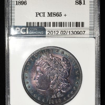 Sale Photo Thumbnail #199: 1896 MORGAN DOLLAR PCI GEM BU