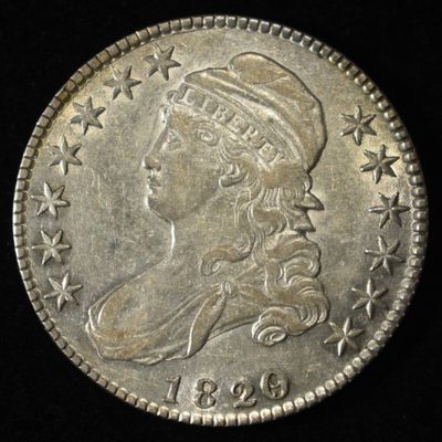 1820/19 BUST HALF DOLLAR CH AU