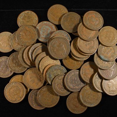 Sale Photo Thumbnail #115: (50) INDIAN CENTS