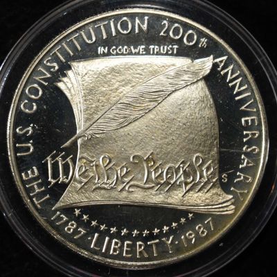Sale Photo Thumbnail #223: 1987-S $1 COMMEM CONSTITUTION PROOF