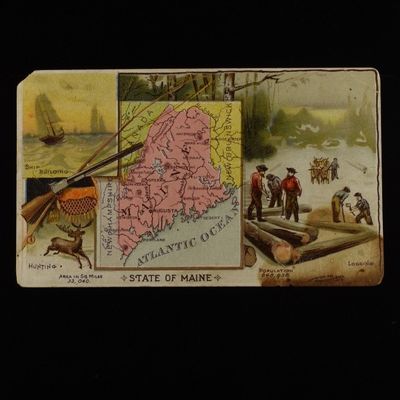 Sale Photo Thumbnail #310: (3) VINTAGE ADVERTISEMENT CARDS
