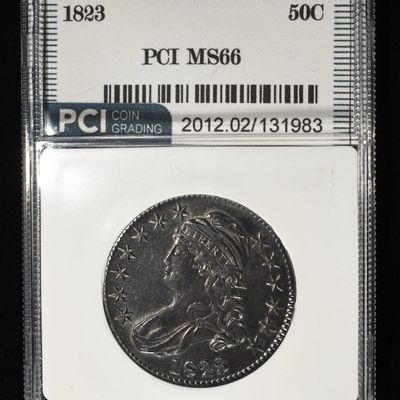 Sale Photo Thumbnail #162: 1823 CAPPED BUST HALF DOLLAR PCI SUPERB GEM BU