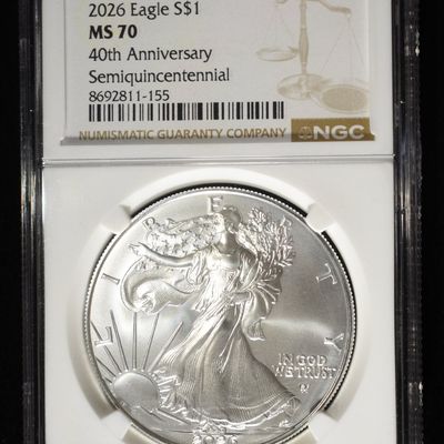 2026 AMERICAN SILVER EAGLE NGC MS70
