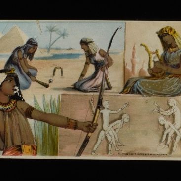 Sale Photo Thumbnail #308: (3) VINTAGE ADVERTISEMENT CARDS