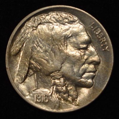 Sale Photo Thumbnail #353: 1916 BUFFALO NICKEL CH BU