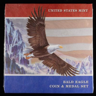 Sale Photo Thumbnail #328: 2008 BALD EAGLE COIN & MEDAL SET