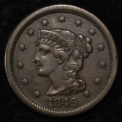 1845 LARGE CENT AU
