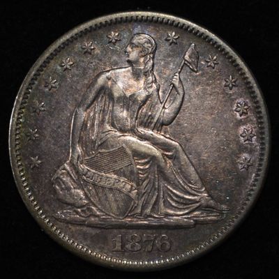 Sale Photo Thumbnail #364: 1876-S  SEATED LIBERTY HALF DOLLAR CH AU