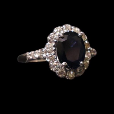14K Sapphire and Diamond Ring