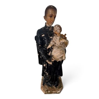 Sale Photo Thumbnail #102: Polychrome St. Anthony and Christ Child