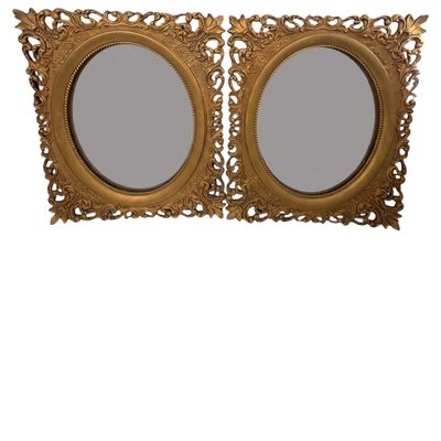 Sale Photo Thumbnail #132: Pair Victorian Gilt Composition Mirrors