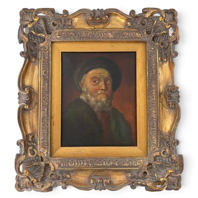 Sale Photo Thumbnail #127: P. Kalis Old Master-Style Portrait, Oil