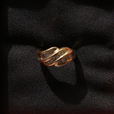Sale Photo Thumbnail #119: 14K Round and Baguette Diamond Ring