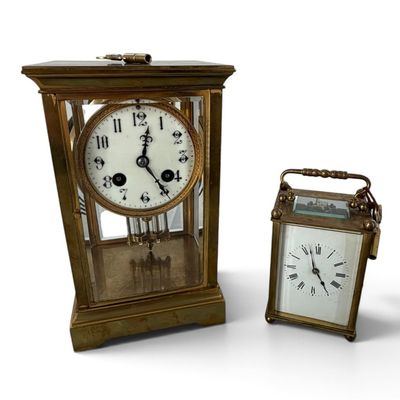 French Crystal Regulator and Carriage Clock