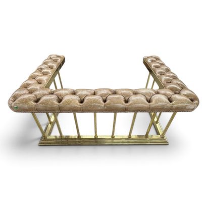Brass and Tufted Leather Club Fender
