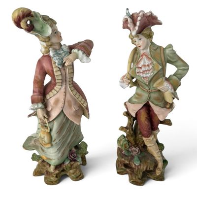 Sale Photo Thumbnail #115: Pair Andrea by Sadek Porcelain Figures