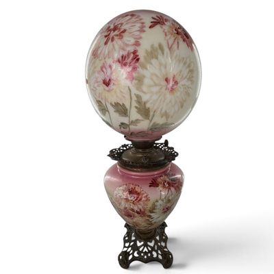 Sale Photo Thumbnail #164: Pittsburgh "Success" Floral Parlor Lamp