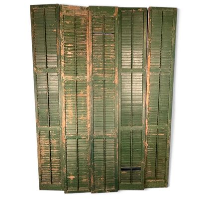 Sale Photo Thumbnail #192: Five Southern Painted Plantation Shutters