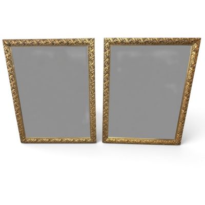 Sale Photo Thumbnail #172: Pair Gilt Foliate Overmantel Mirrors