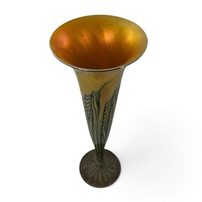 Attributed Tiffany Studios Trumpet Vase