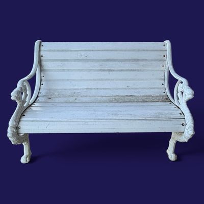 Sale Photo Thumbnail #184: Victorian-Style Dragon Cast Iron Garden Bench