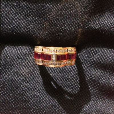 18K Ruby and Diamond Ring