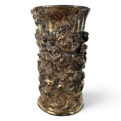 Sale Photo Thumbnail #158: French Silvered Bronze Bacchanalian Vase