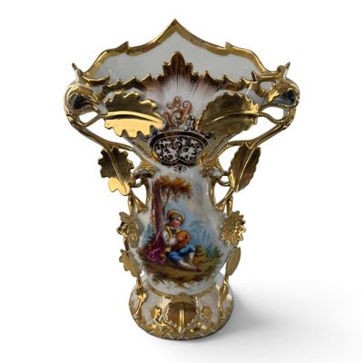Sale Photo Thumbnail #161: Large Old Paris Porcelain Pastoral Vase