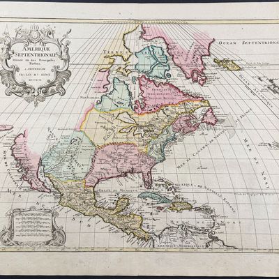 Elwe - Map of North America [Amerique Septentrionale divisee en ses Princiapels Parties]