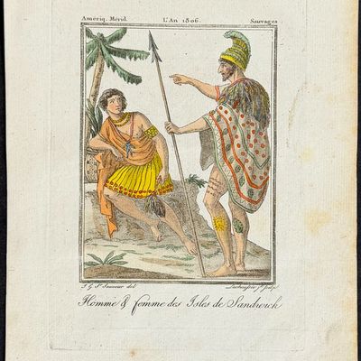 Grasset, Hawaii - Man & Woman of the Sandwich Islands