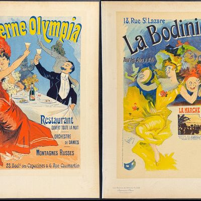 Maitres Affiches by Cheret - 6 Poster Lithographs