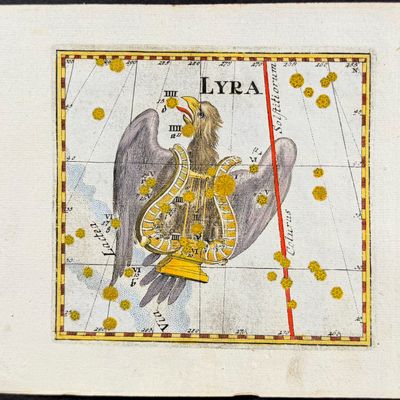 Thomas - Constellation or Celestial Chart of Lyra (Lyre)