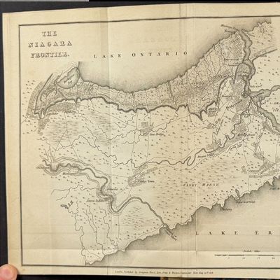Hall's Travels in Canada, and The United States - Volume with 1 Map & 3 in-text Illustrations