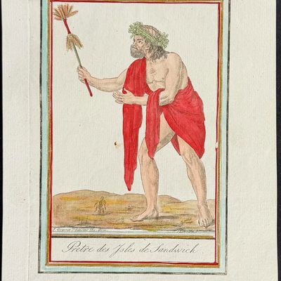 Grasset, Hawaii - Kahuna or High Priest of Sandwich Islands