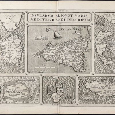 Ortelius, pub. 1587 - Maps of Islands in the Mediterranean