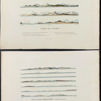 Peron & Freycinet - 3 Engravings of the Coastlines of Australia [Australia, New Holland]