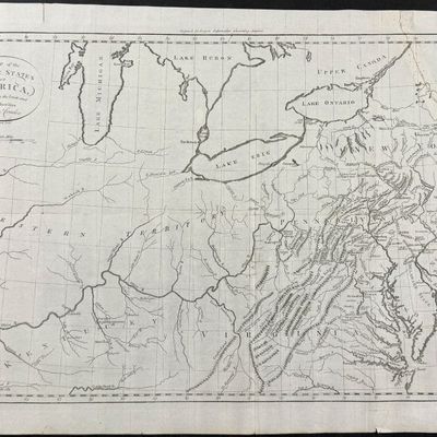 Cooper - A Map of the Middle States of America (Great Lakes, Kentucky, New England, Virginia)