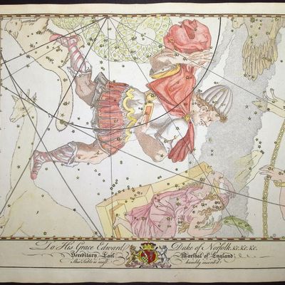 Bevis, Rare - Constellation or Star Chart of Perseus and Andromeda