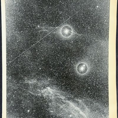 Fessenkov & Rozhovsky - Gasous Dust Nebulae Photograph [Nebulae around a star in the constellation Cygnus]