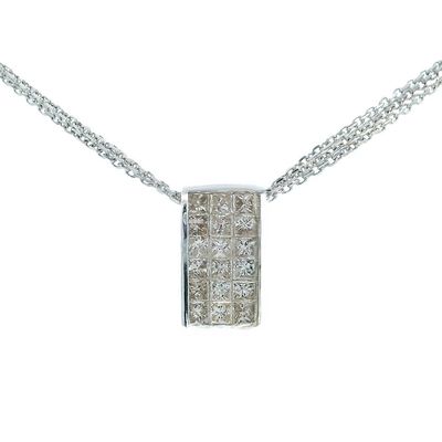Sale Photo Thumbnail #116: 14K & 18K White Gold Pendant Necklace with 1.10 CTW in Diamonds