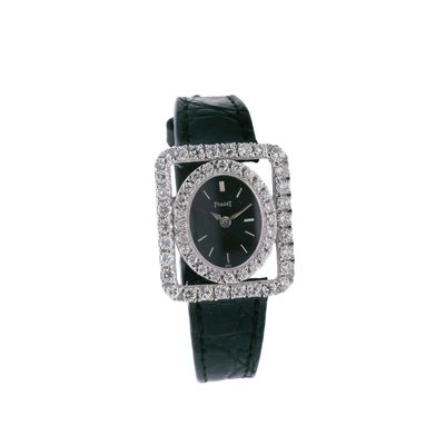 Sale Photo Thumbnail #105: PIAGET 1980 Wrist Watch in 18kt white Gold with Diamonds ref 3782
