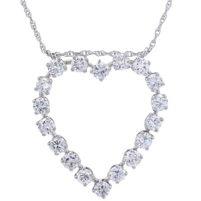 Sale Photo Thumbnail #219: 14kt white Gold Herat Pendant  Necklace with 2.05 CTS in Diamonds