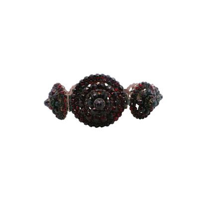 Sale Photo Thumbnail #411: Victorian Silver  Bracelet with Bohemian Garnets