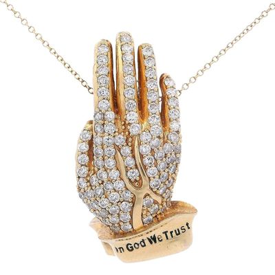 Sale Photo Thumbnail #101: 18kt yellow Gold Pendant with 3.00 cts in Diamonds