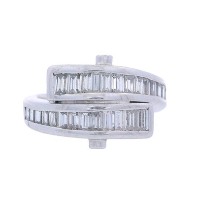 Sale Photo Thumbnail #183: 14kt white Gold Ring with 1.25 Cts in Diamonds