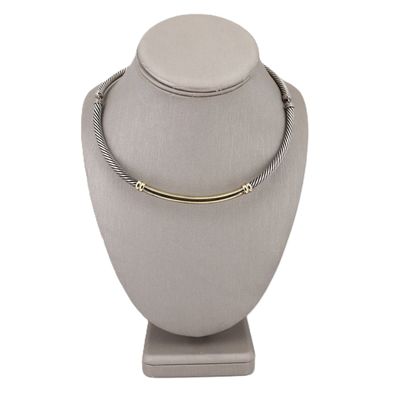 Sale Photo Thumbnail #120: David Yurman Metro Cable Necklace in Sterling Silver & 14K Yellow Gold