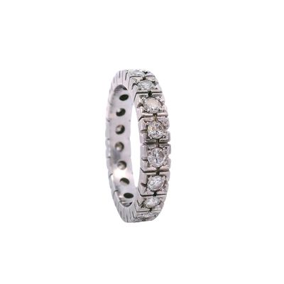 Sale Photo Thumbnail #432: Art Deco Platinum Eternity Band Ring with 1.00 Cts in Diamonds