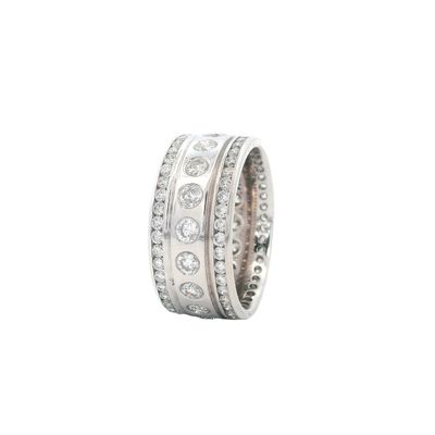 14K White Gold Ring with 2.25 CTW in Diamonds