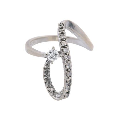14K White Gold Diamond Ring